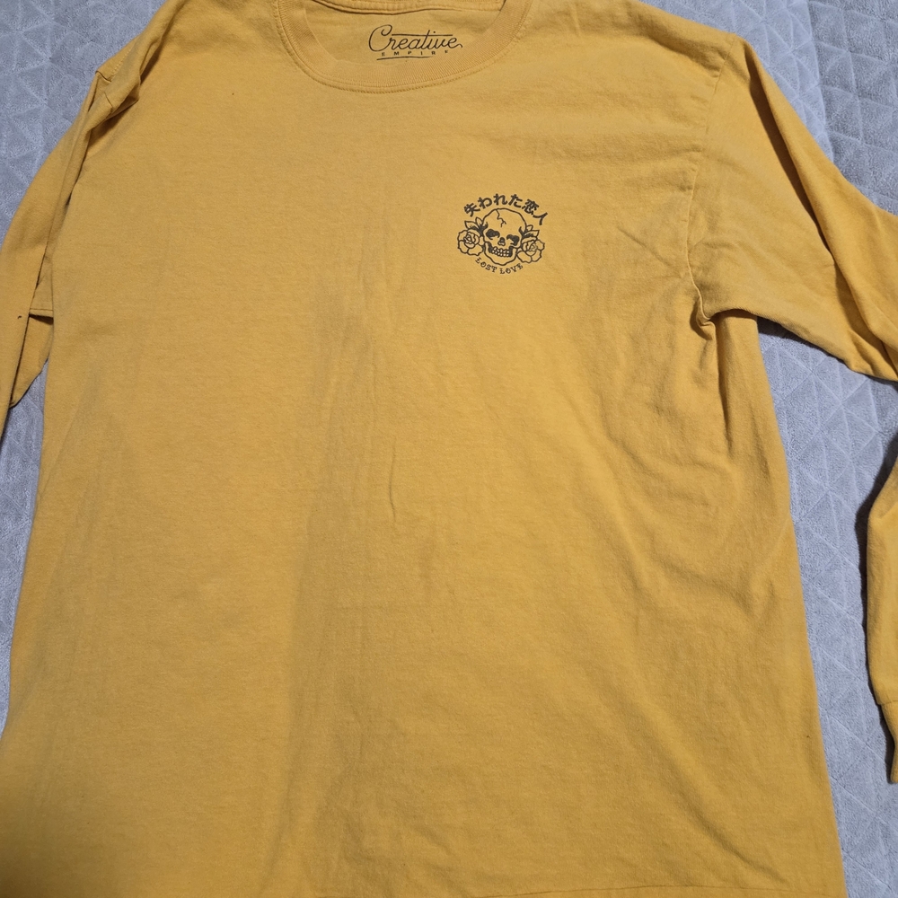Yellow Long Sleeve Men's Tee